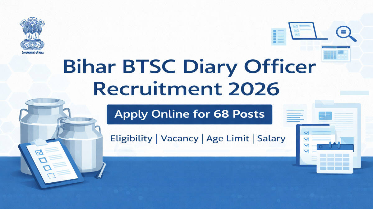 Bihar BTSC Diary Officer Recruitment 2026