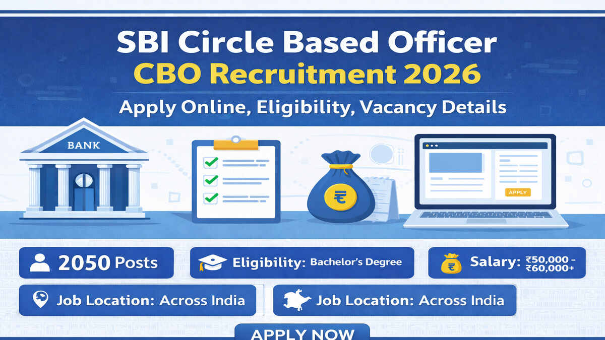SBI Circle Based Officer (CBO) Recruitment 2026